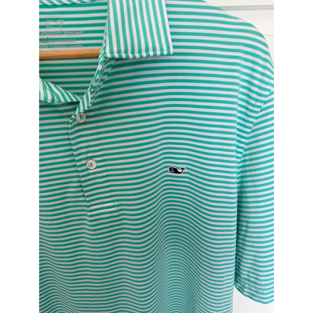 Vineyard Vines Men’s Performance Polo Shirt Striped Short Sleeve Size XL - Picture 4 of 7